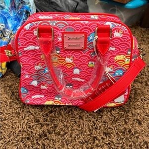 Sanrio Loungefly Red/Pink Hello Kitty Patterned Handbag